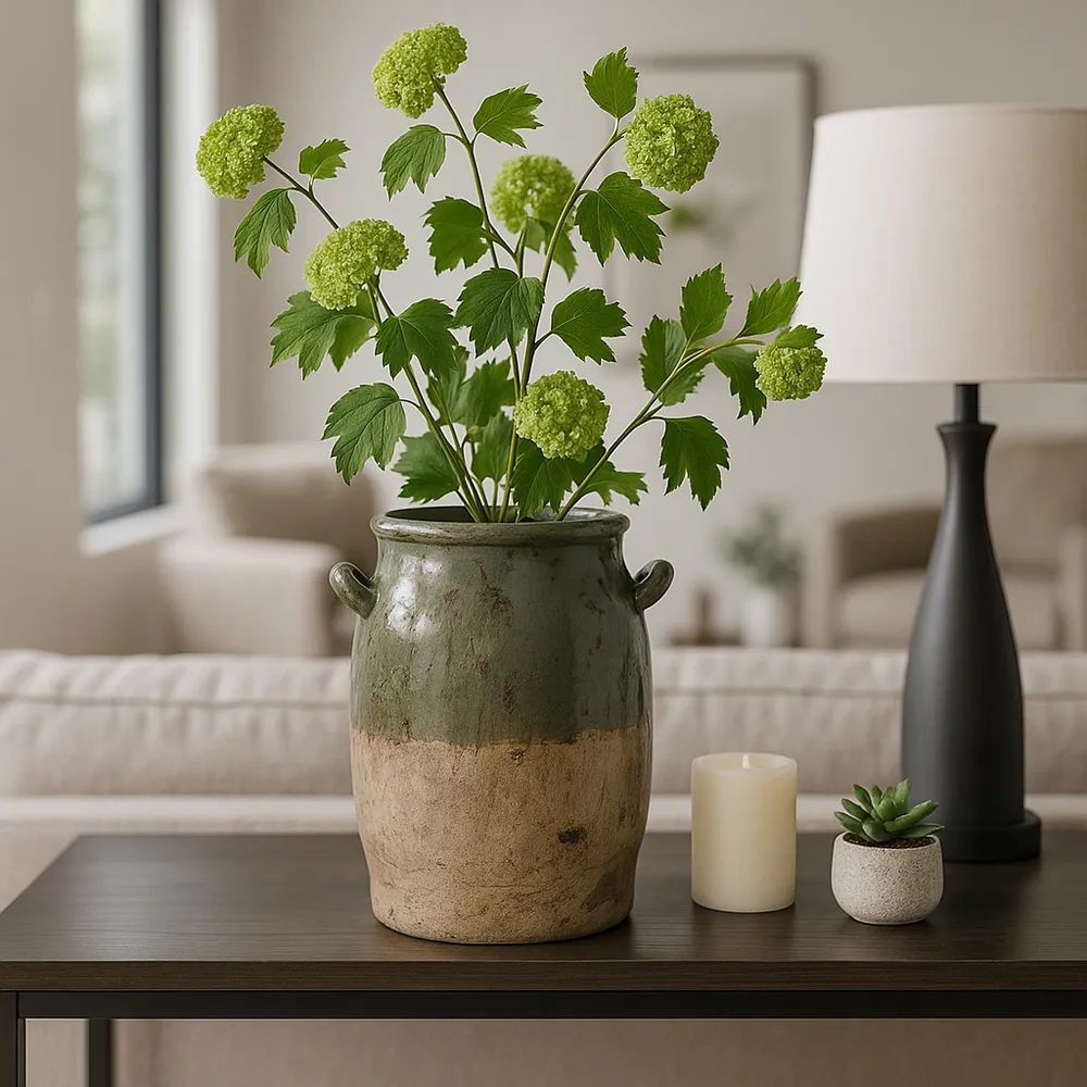 EVANDERWICK GREEN VASE 12 (IN)