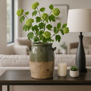 EVANDERWICK GREEN VASE 12 (IN) 13