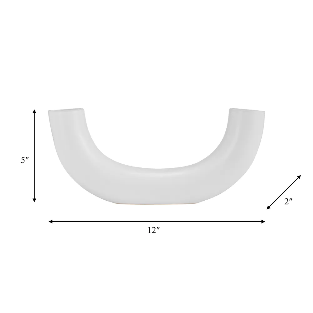 ATLASVALE WHITE VASE 5 (IN)