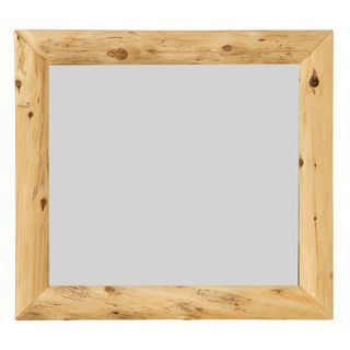 Cedar Log Mitered Corner Mirror - Frame Only - Coffee - 48"W x 36"H