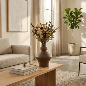 PARKERFORD BROWN VASE 12 (IN) 2