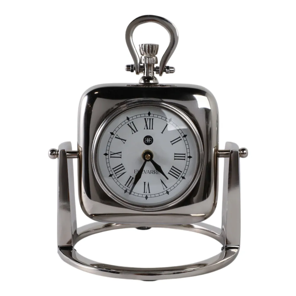 HARPERWICK SILVER CLOCK 9 (IN)