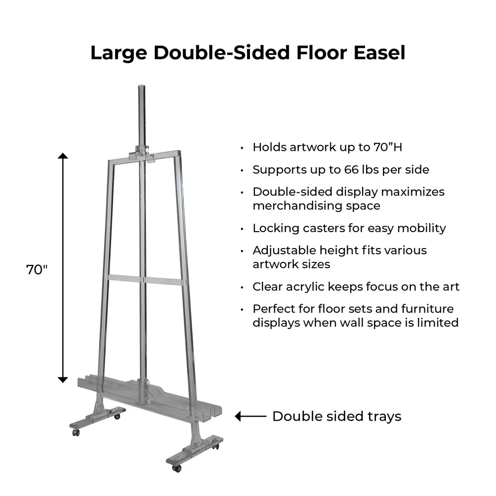 HAMPTONGROVE CLEAR ART EASEL 91 (IN)