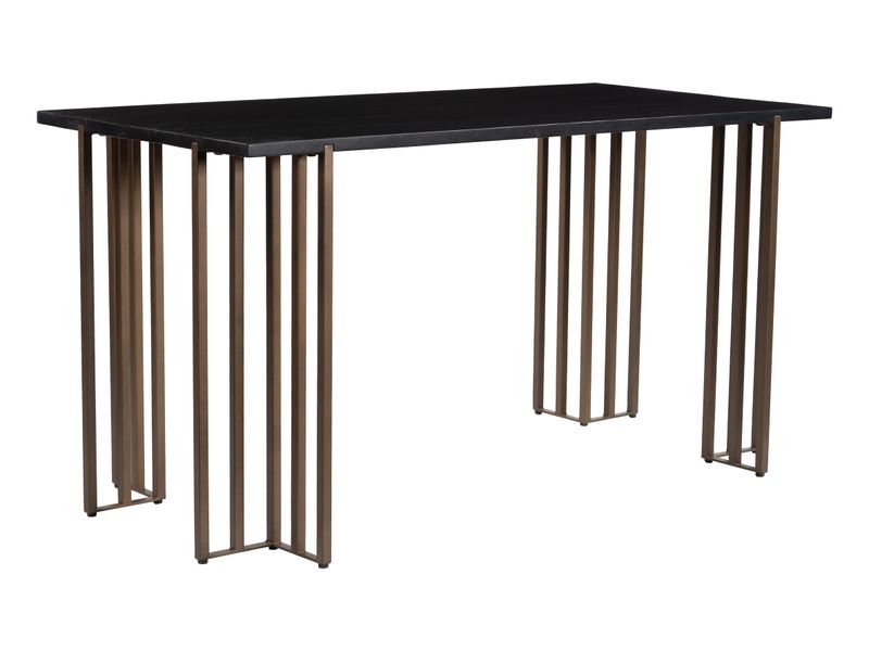 Gardo Desk Black & Brass 5