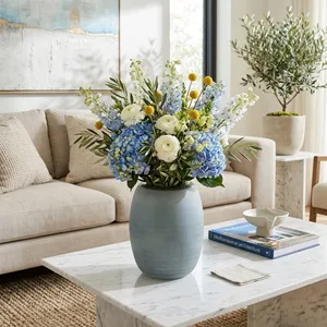 LUKELEY BLUE GLASS VASE 12 (IN) 12
