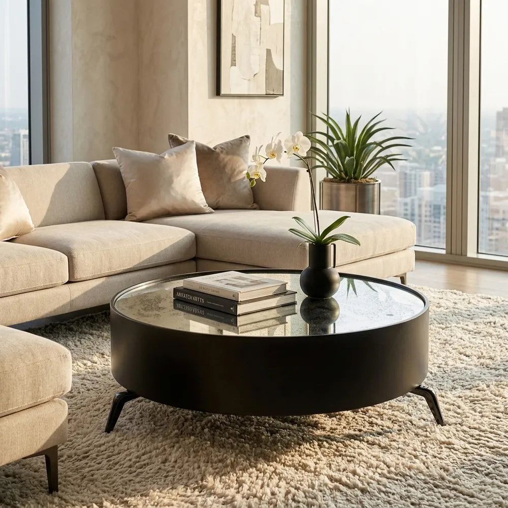 HOLLYMILL BLACK COFFEE TABLE 16 (IN)