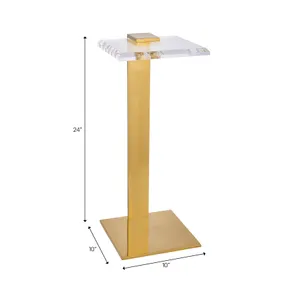 CARTERWAY CLEAR TABLE 24 (IN) 9