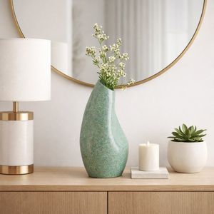 HAMMONDWORTH GREEN VASE 14 (IN) 12