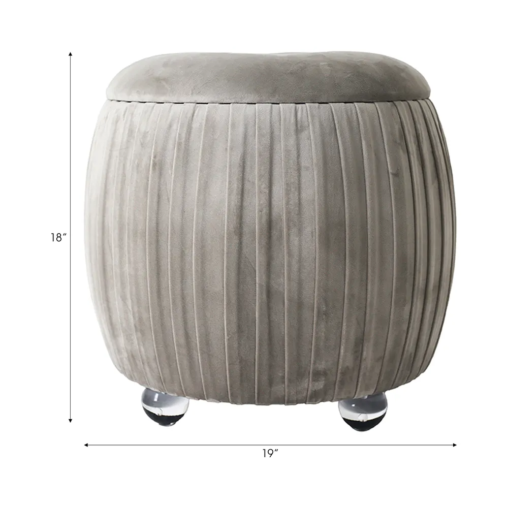 HENLEYFORD BROWN STOOL 18 (IN)