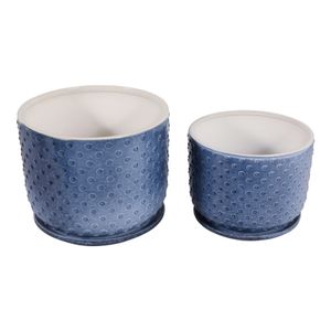 FIONAOAK SET OF 2 BLUE PLANTER 10 (IN) 6