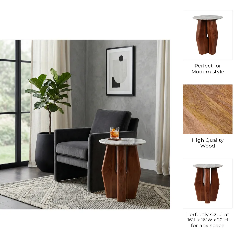SEFOAK BROWN TABLE 20 (IN)