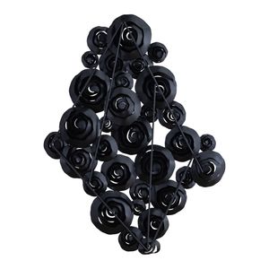 Brando Dimensional Wall Art - Matte Black 3