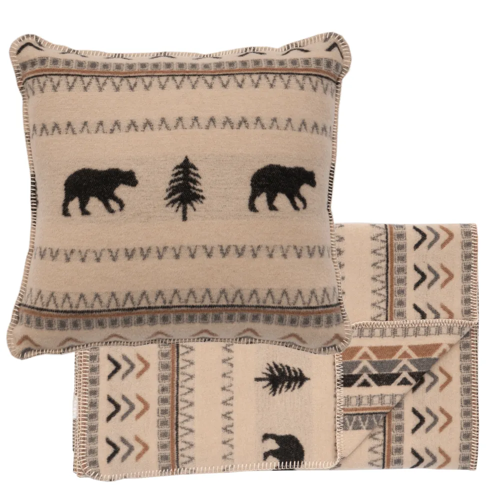 Boulder - Scarf & Pillow Set - King - 106x24