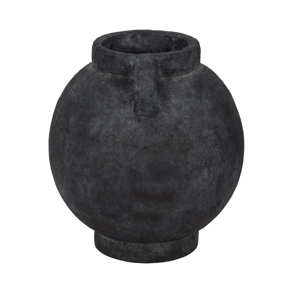 CORBINFORD BLACK VASE 10 (IN)