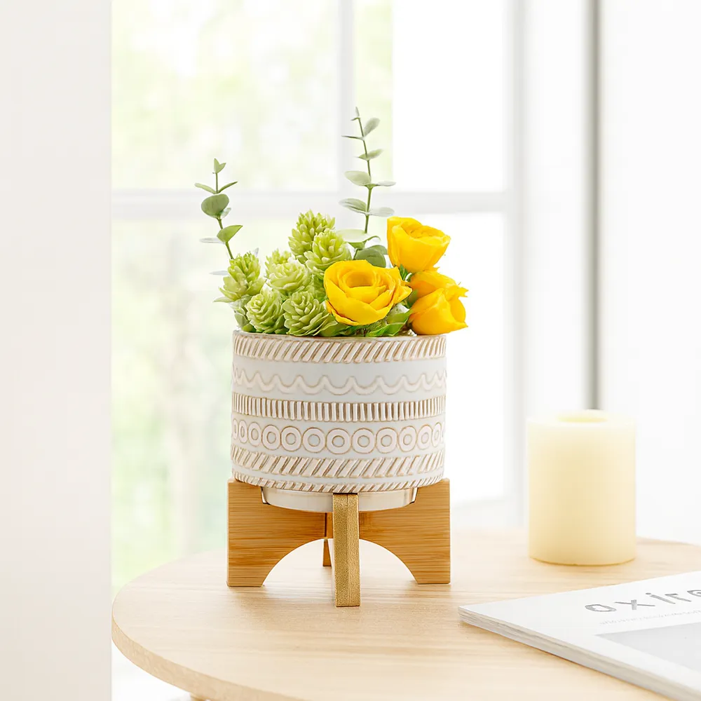 DORSETPORT IVORY PLANTER 8 (IN)
