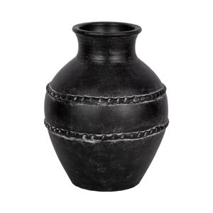 ROSEBEACH BLACK VASE 14 (IN) 4