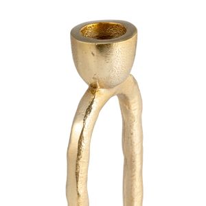 SHELTONRUN GOLD CANDLE HOLDER 8 (IN) 6