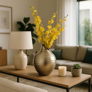 CANTONHAVEN GOLD VASE 16 (IN) 2