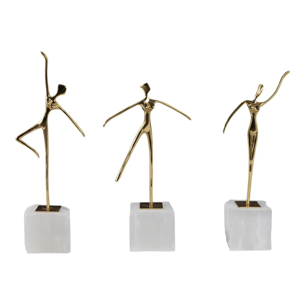 HOPEDALE SET OF 3 GOLD DECOR 13 (IN)