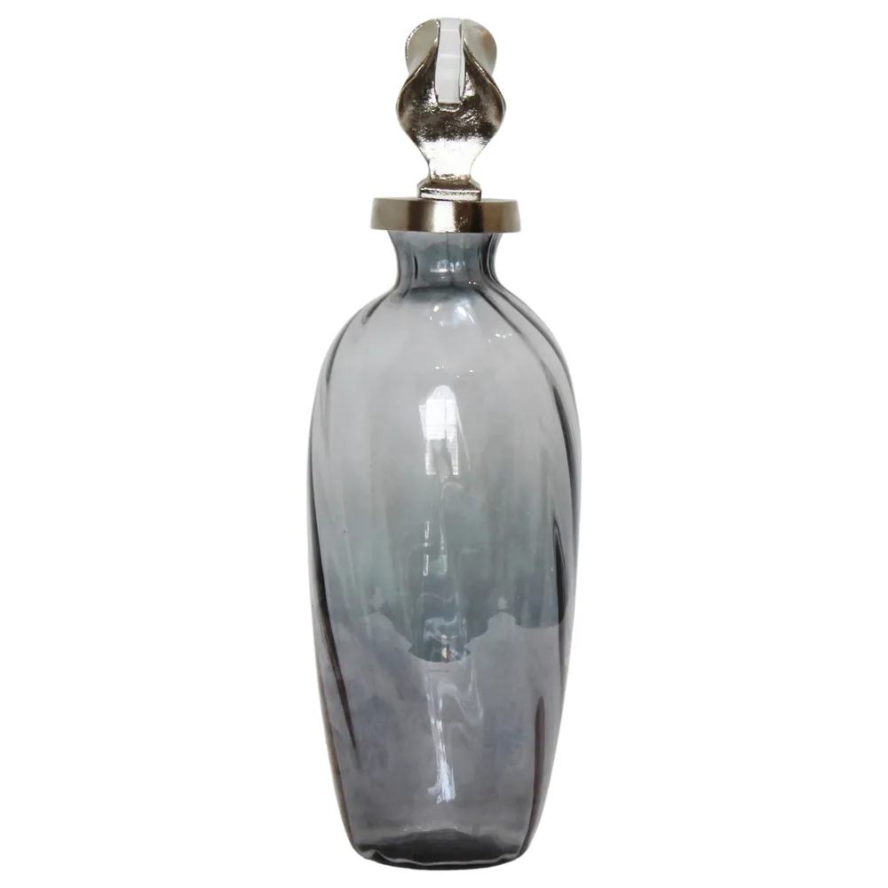 FORDHAMDALE GRAY GLASS VASE 16 (IN)
