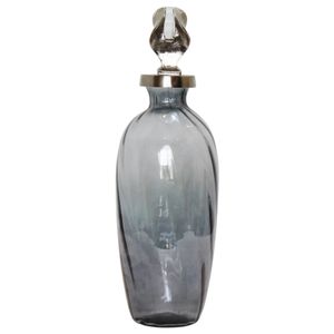 FORDHAMDALE GRAY GLASS VASE 16 (IN) 4