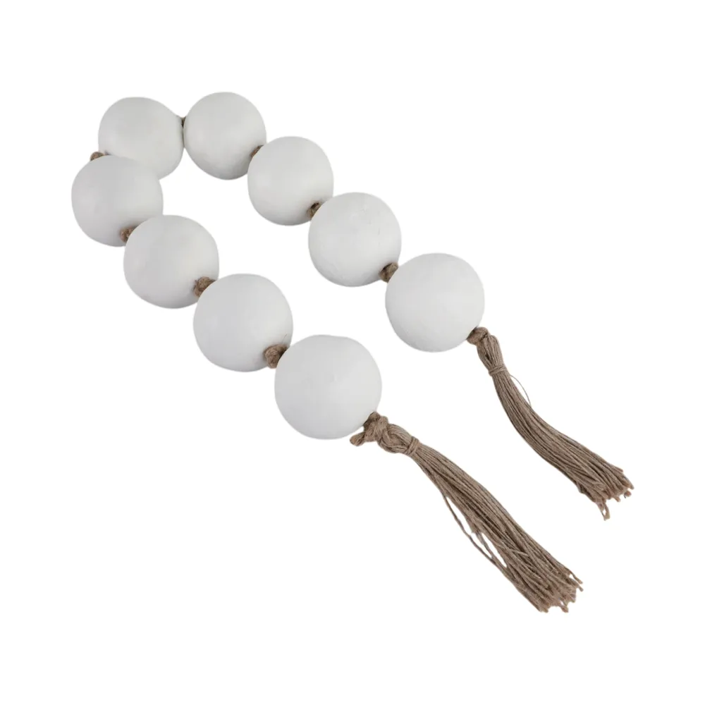 HAWLEYHAVEN WHITE BEAD 4 (IN)