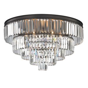 Palacial 31'' Wide 6-Light Flush Mount - Oil Rubbed Bronze 1