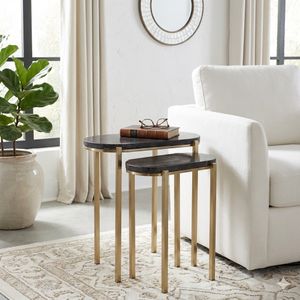 ENOCHVALE SET OF 2 BLACK TABLE 24 (IN) 2