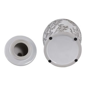 BARTONRUN WHITE CHINOISERIE 15 (IN) 8