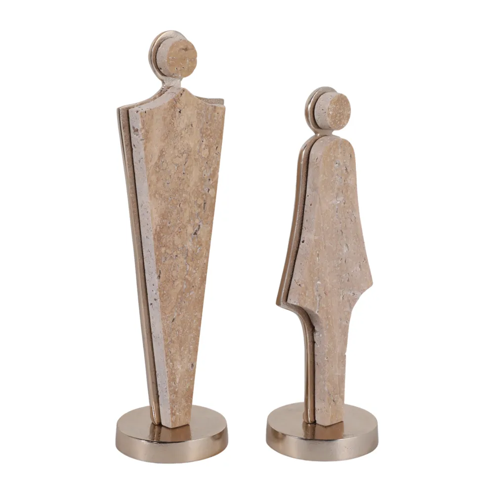 GORDONGROVE SET OF 2 GOLD DECOR 15 (IN)