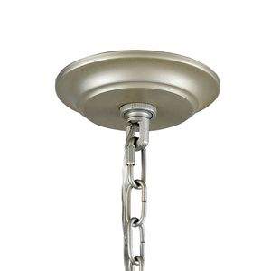 Mullica 28'' Wide 6-Light Chandelier - Aged Silver 5