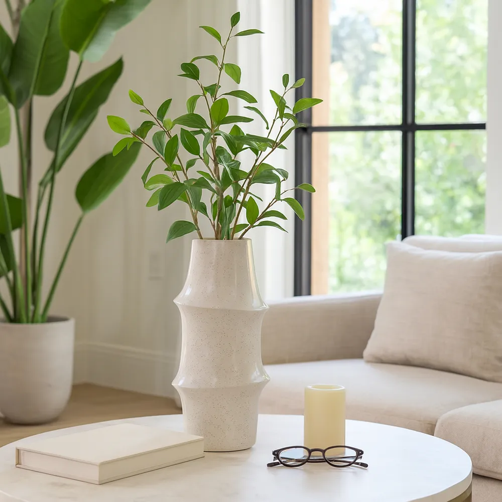 WYLERCREST IVORY VASE 15 (IN)