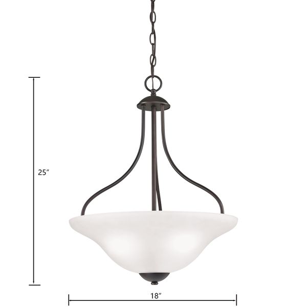 Conway 18'' Wide 3-Light Pendant - Oil Rubbed Bronze