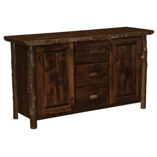 Hickory Log Sideboard - Cognac