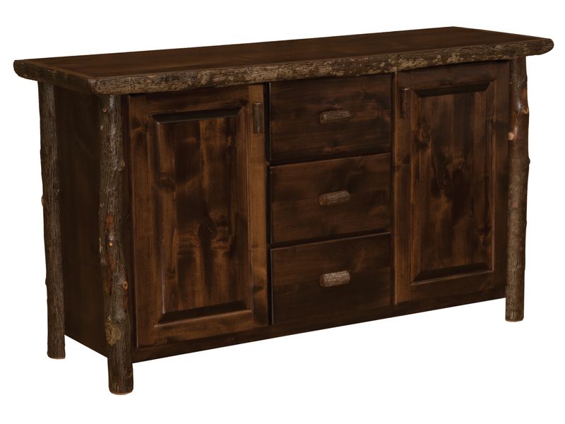 Hickory Log Sideboard - Slate 2