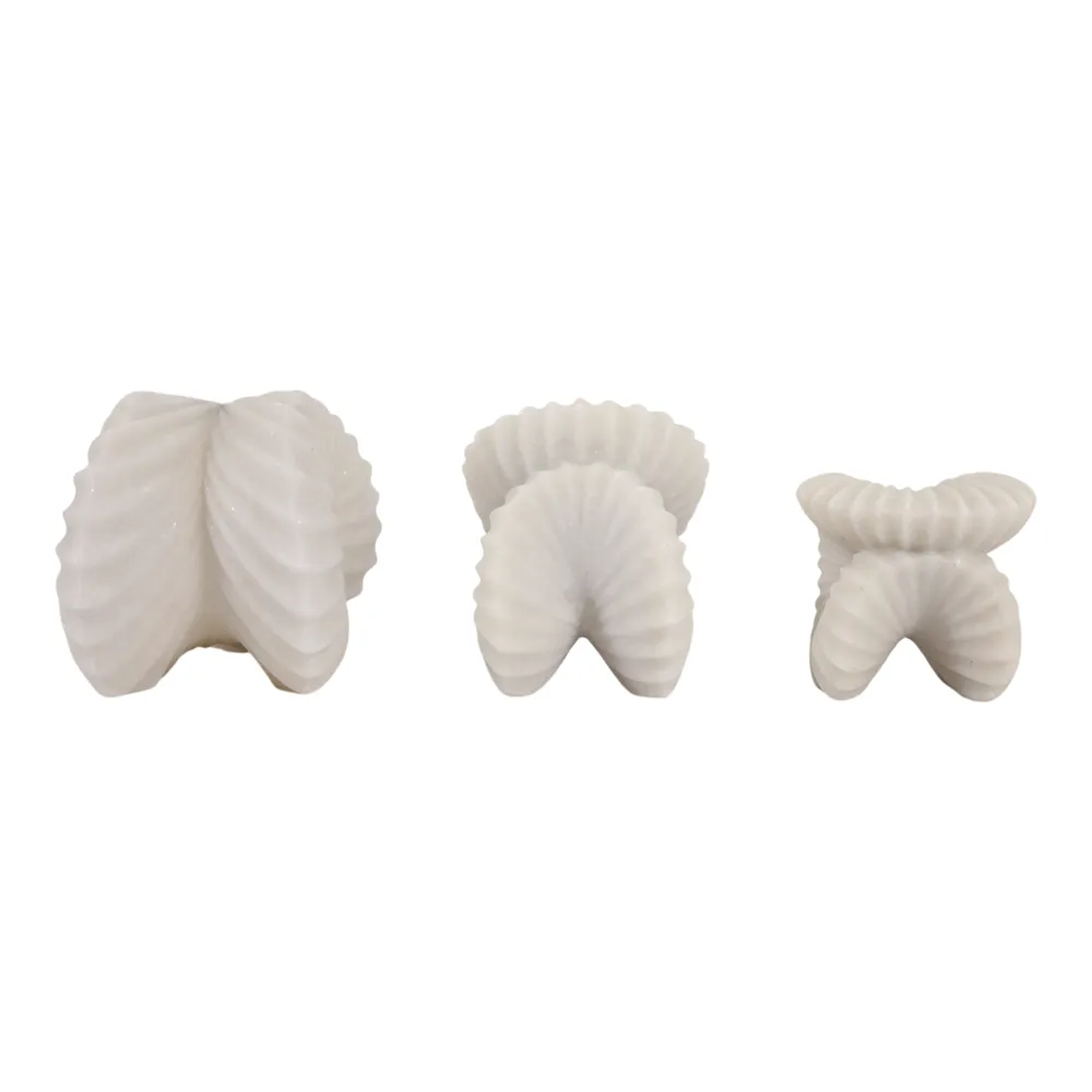 COLEMILL SET OF 3 WHITE DECOR 6 (IN)