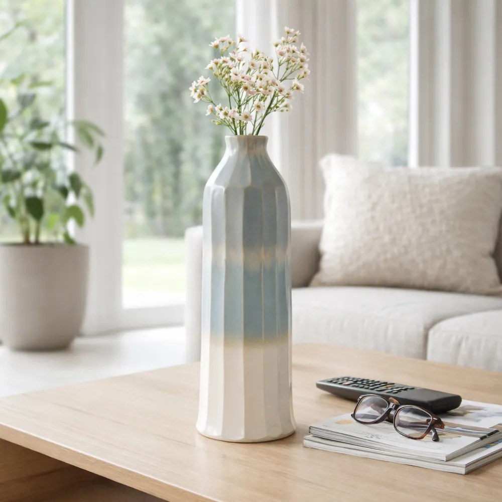 CARVERPORT BLUE VASE 20 (IN)