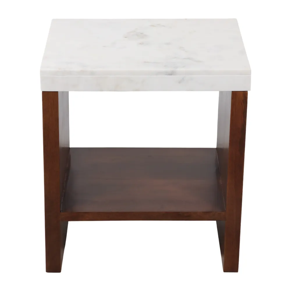 BAKERCLIFF WHITE TABLE 23 (IN)