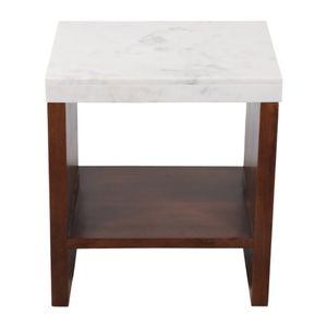 BAKERCLIFF WHITE TABLE 23 (IN) 5