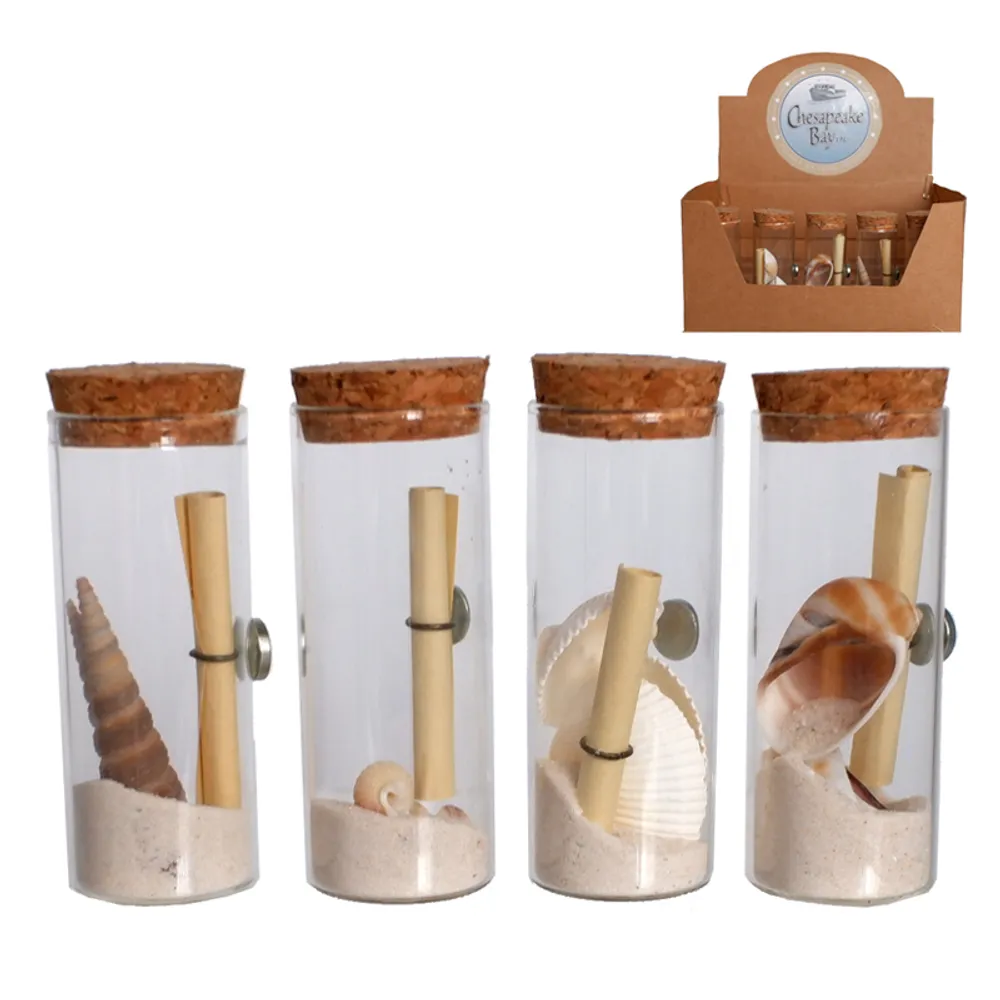 3" BOTTLE MAGNET W/ SAND & SHELLS