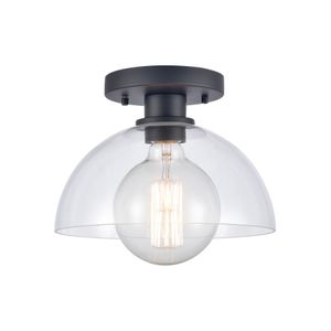 Julian 10'' Wide 1-Light Semi Flush Mount - Matte Black 1
