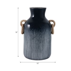 WOODSONROSE BLUE VASE 18 (IN) 10