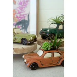 Set of 3 Ceramic Cars Planters 2
