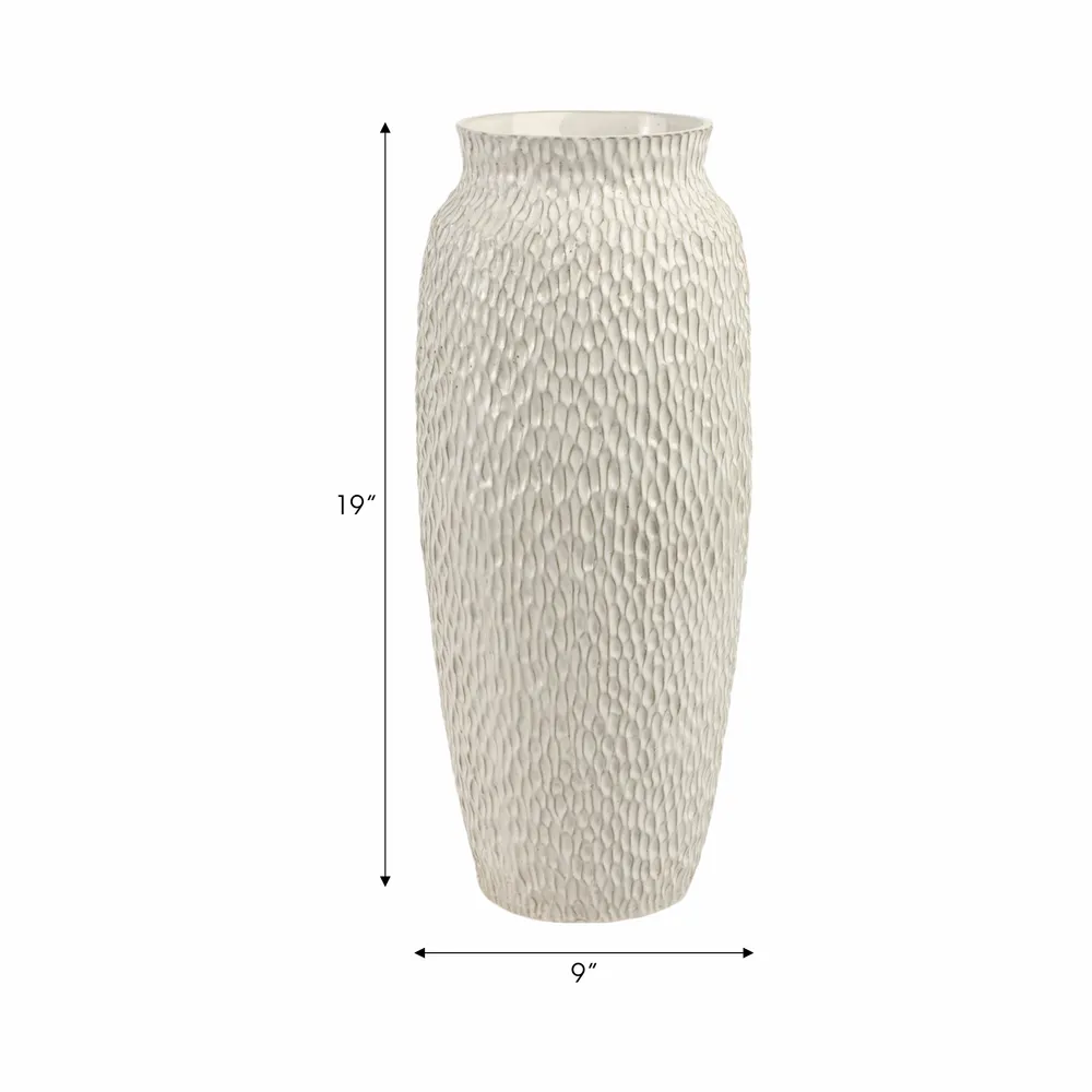 BENNETSIDE WHITE VASE 20 (IN)