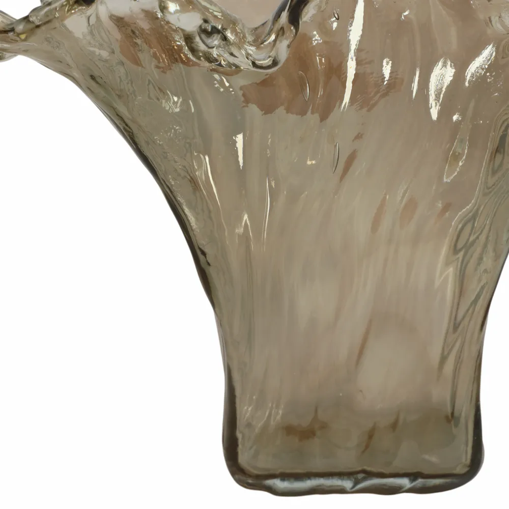 CLAYMORE GRAY GLASS VASE 12 (IN)