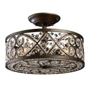 Amherst 13'' Wide 4-Light Semi Flush Mount - Antique Bronze 1