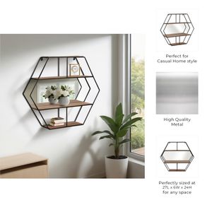 GARFIELDLEY BROWN WALL SHELF 24 (IN) 8