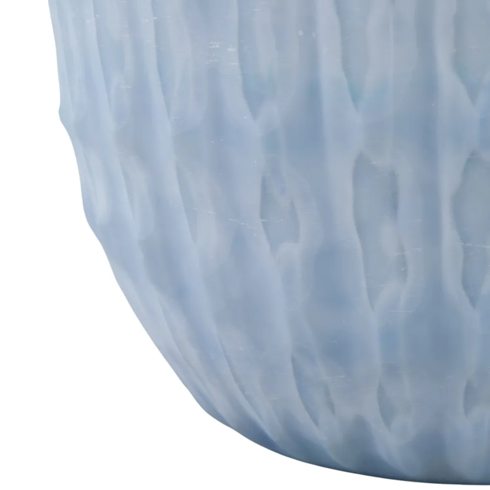 KIRBYWAY BLUE GLASS VASE 11 (IN)