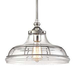 Dunkirk 13'' Wide 1-Light Pendant - Weathered Zinc 4