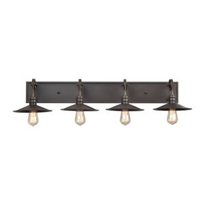 Spindle Wheel 42'' Wide 4-Light Vanity Light - Oil Rubbed Bronze 2